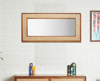 Boston Solid Wood Frame with Mirror Furniselan Brown-Finish