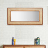 Boston Solid Wood Frame with Mirror Furniselan Brown-Finish