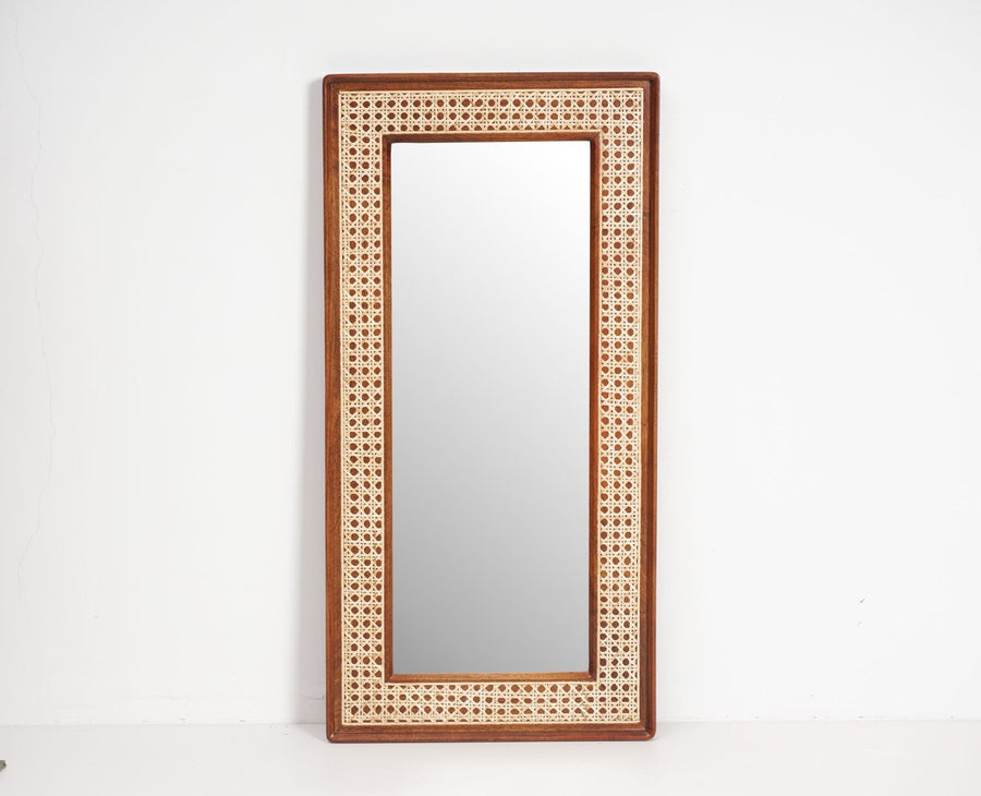 Boston Solid Wood Frame with Mirror Furniselan Brown-Finish