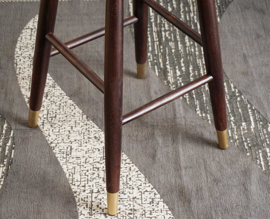Boston Solid Wood Kitchen Bar Stool Furniselan Grey-Finish