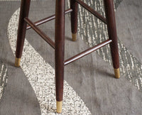 Boston Solid Wood Kitchen Bar Stool Furniselan Grey-Finish