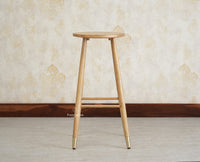 Boston Solid Wood Kitchen Bar Stool Furniselan Natural Finish 