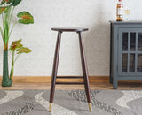 Boston Solid Wood Kitchen Bar Stool Furniselan Grey-Finish