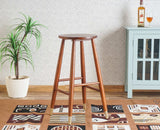 Boston Solid Wood Kitchen Bar Stool Furniselan Brown-Finish