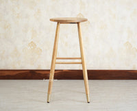 Boston Solid Wood Kitchen Bar Stool Furniselan Natural Finish 