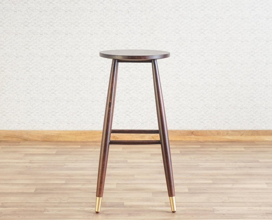 Boston Solid Wood Kitchen Bar Stool Furniselan Grey-Finish