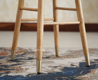 Boston Solid Wood Kitchen Bar Stool Furniselan Natural Finish 