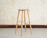 Boston Solid Wood Kitchen Bar Stool Furniselan Natural Finish 