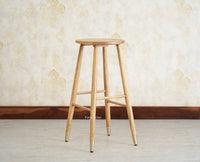 Boston Solid Wood Kitchen Bar Stool Furniselan Natural Finish 