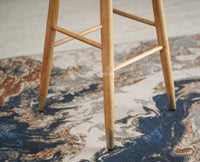 Boston Solid Wood Kitchen Bar Stool Furniselan Natural Finish 