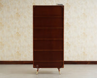 Boston Solid Wood Large Bookshelf for Office,Study Room, Livingroom brown finish
