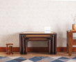 Boston Solid Wood Multipurpose Nesting Table Set of Three - Stools - Furniselan