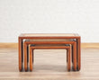 Boston Solid Wood Multipurpose Nesting Table Set of Three Furniselan