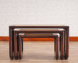 Boston Solid Wood Multipurpose Nesting Table Set of Three - Stools - Furniselan