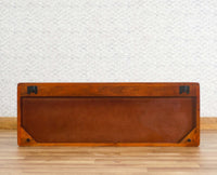 Boston Solid Wood One Door Wall Shelve Furniselan Brown-Finish