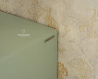 Boston Solid Wood Rattan Cane Bar Cabinet with Glass Holder Storage Multipurpose features Furniselan Silt Green