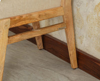Boston Solid Wood Rattan Cane Chair Set of Two Furniselan Natural Finish