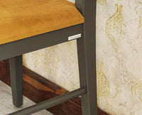 Boston Solid Wood Rattan Cane Chair Set of Two - Dining Chair - Furniselan Slate-Grey