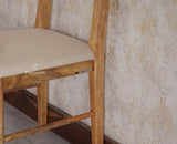 Boston Solid Wood Rattan Cane Dining Table Four Seater Set Furniselan Natural-Finish