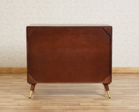 Boston Solid Wood Rattan Cane Chest of Drawer Four Drawer Furniselan-Grey-Finish
