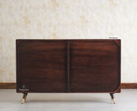 Boston Solid Wood Rattan Cane Chest of Drawer Six Drawer Dressing Chester Furniselan Grey-Finish