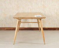 Boston solid wood rattan cane dining table eight seater dining table - Dining Set - Furniselan