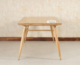 Boston Solid Wood Rattan Cane Dining Table Eight Seater Set - Dining Set - Furniselan -Natural Finish