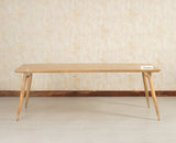 Boston Solid Wood Rattan Cane Dining Table Eight Seater Set - Dining Set - Furniselan -Natural Finish