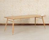 Boston Solid Wood Rattan Cane Dining Table Eight Seater Set - Dining Set - Furniselan -Natural Finish