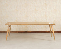 Boston Solid Wood Rattan Cane Dining Table Eight Seater Set with Bench - Dining Set - Furniselan