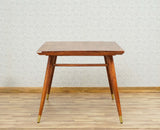 Boston Solid Wood Rattan Cane Dining Table four Seater Furniselan Brown-Finish