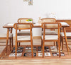 Boston Solid Wood Rattan Cane Dining Table Four Seater Set FurniselanFurniselan