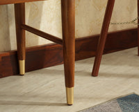 Boston Solid Wood Rattan Cane Dining Table Four Seater Set