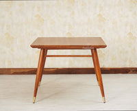Boston Solid Wood Rattan Cane Dining Table Set Four Seater Square - Dining Set - Furniselan
