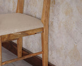 Boston Solid Wood Rattan Cane Dining Table Six Seater Set Furniselan Natural-Finish