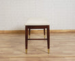 Boston Solid Wood Rattan Cane Dining Table Six Seater Set with Bench Furniselan