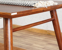 Boston Solid Wood Rattan Cane Dining Table Six Seater Set with Bench Furniselan Brown-Finish