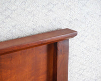 Boston Solid Wood Rattan Cane Dressing Table Furniselan Brown-Finish