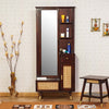 Boston Solid Wood Rattan Cane Dressing Table Furniselan Grey-Finish