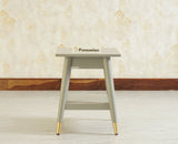 Boston Solid Wood Rattan Cane End Table Furniselan Cool-Grey