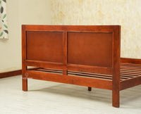Boston Solid Wood Rattan Cane King Size Bed With Storage Drawers Furniselan brown finish
