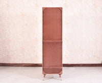 Boston Solid Wood Rattan Cane Single Door Wardrobe - Wardrobes & Cabinets - Furniselan-Brown-Finish