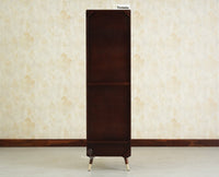 Boston Solid Wood Rattan Cane Single Door Wardrobe - Wardrobes & Cabinets - Furniselan-Grey Finish