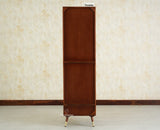 Boston Solid Wood Rattan Cane Single Door Wardrobe - Wardrobes & Cabinets - Furniselan--brown Finish