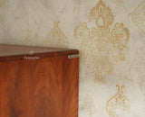Boston Solid Wood Rattan Cane Single Door Wardrobe - Wardrobes & Cabinets - Furniselan--brown Finish