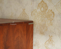 Boston Solid Wood Rattan Cane Single Door Wardrobe - Wardrobes & Cabinets - Furniselan--brown Finish