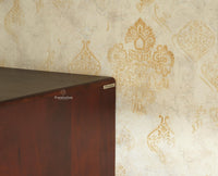 Boston Solid Wood Rattan Cane Single Door Wardrobe - Wardrobes & Cabinets - Furniselan-Grey Finish