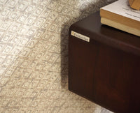Boston Solid Wood Rattan Cane Study Laptop Table with Two Drawer  Furniselan Grey-Finish