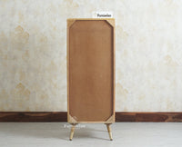 Boston Solid Wood Rattan Cane Tall Chest of Drawer Five Drawer Furniselan Natural Finish