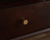 Boston Solid Wood Rattan Cane Tv Cabinet Furniselan Grey-Finish